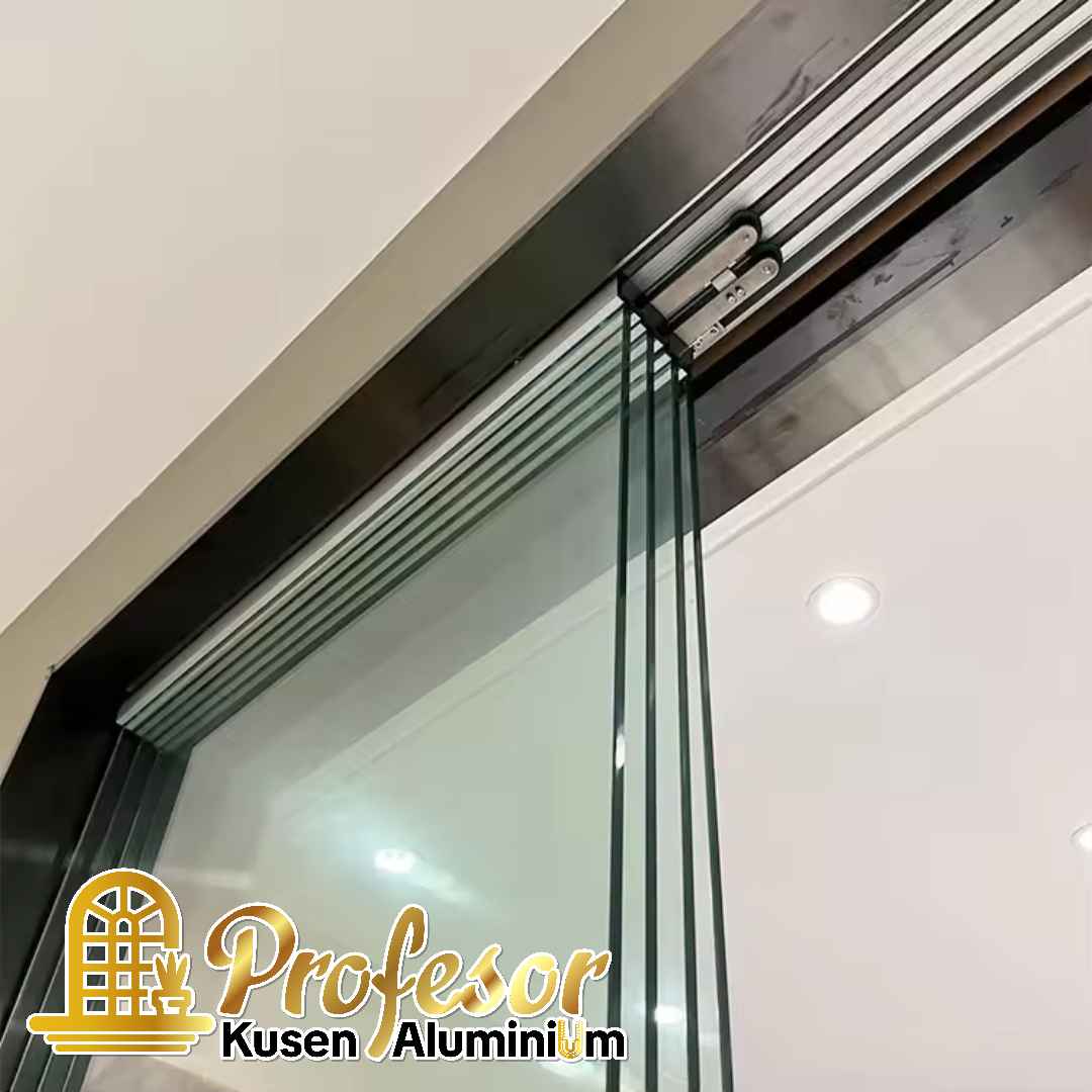 Pembuatan Pintu Kaca Sliding Telescopic Custom di Bekasi