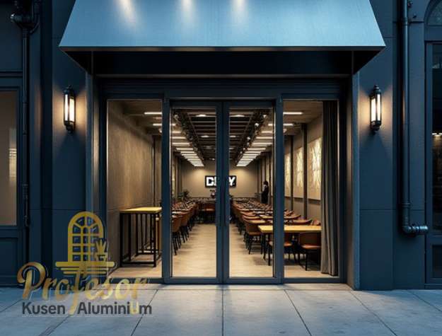Promo! Jasa Aluminium Finished Good Pintu Cafe Estetik