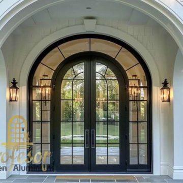 Jasa Pintu Aluminium Lengkung Fasad Rumah Terlaris