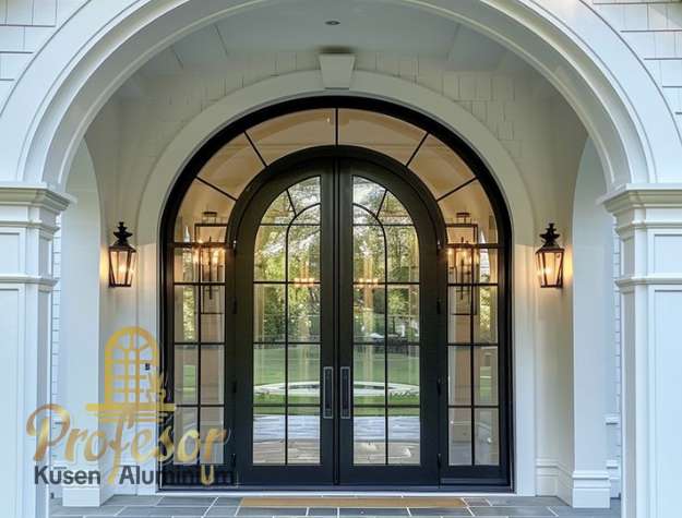 Jasa Pintu Aluminium Lengkung Fasad Rumah Terlaris
