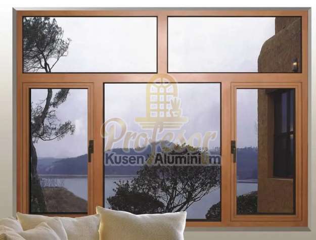 Jendela Aluminium Custom Tangerang Motif Kayu Langsung Pasang