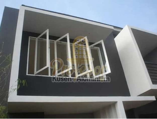 Jendela aluminium custom Depok putih elegan murah